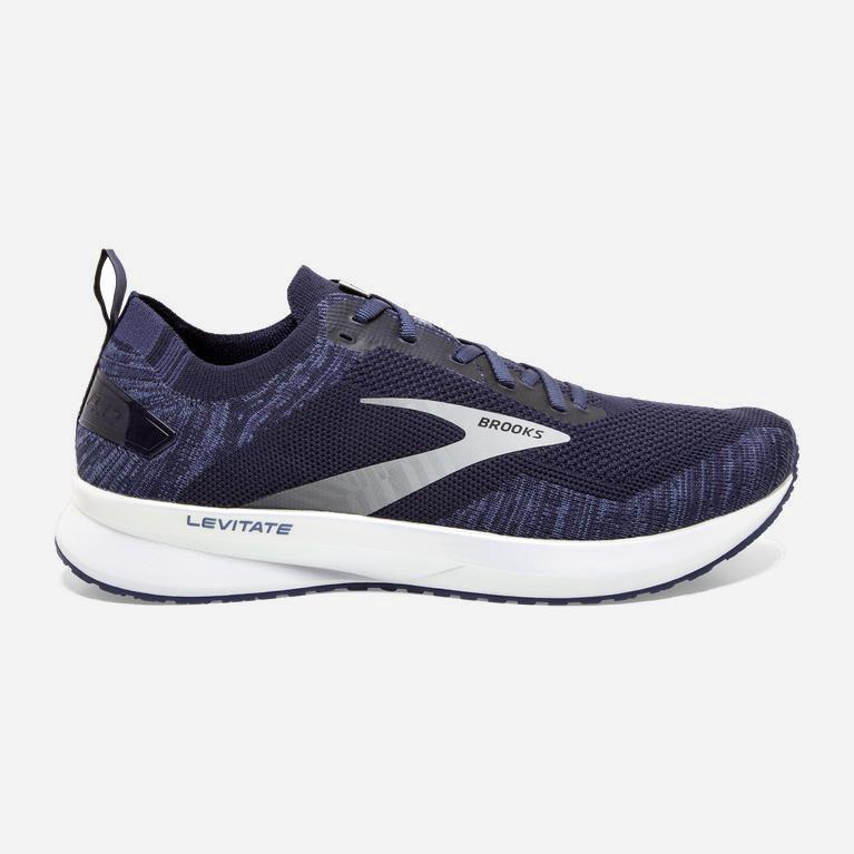 Brooks Levitate 4 Mens Road Running Shoes - Navy/Grey/White - Philippines (920547GKV)